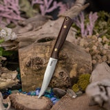 Dogleg trapper - wenge - brass pins