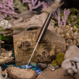 Dogleg trapper - wenge - brass pins