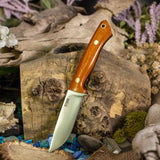 Artemis EDC - VIntage Linen Micarta - Black Liners - Brass Pins