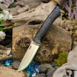 Artemis Hunter - Black Curly Maple - Green Glow and Purple Liners - Black Pins