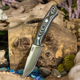 Envoy - Midnite Tiger G10 - Black Canvas Liners - Aluminum Pins