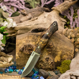 Messenger - Buckeye Burl - Black Canvas Liners - Mosaic Pins