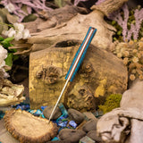 Artemis EDC - Blue Glow Grip-x - Natural Canvas Liners - Aluminum Pins