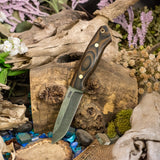 Regulator - Camo Canvas Micarta - Gray Liners - Brass Pins
