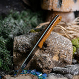Woodcraft - Vintage Canvas Micarta - Black G10 Liners - Mosaic Pins