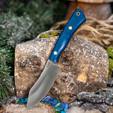 Forged Skinner - Blue Burlap - Yellow Liners - Brass Pins