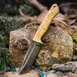 Custom Artemis Hunter - Black Ash Burl - Black Canvas Liners - Mosaic Pins