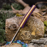 Mercury - Violet Linen - Thick Vintage Canvas Liners - Natural Canvas Pins