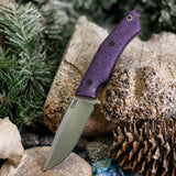 Renegade - Purple Glow Grip-X - Black Canvas and Purple Liners- Carbon Fiber Pins