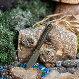 Backstrap - Green and Black Linen - Orange Liners - Mosaic pins +Green Arlen Sheath