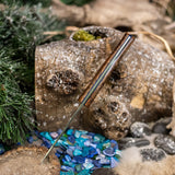 ARTEMIS EDC - Dark Curly Mango - Blue Liners - Mosaic Pins