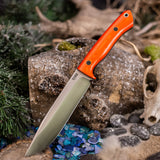 Apollo - Orange Linen Micarta - Black Canvas Liners - Black Pins