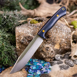 Apollo - Blue Richlite - Natural Canvas Liners - Butterscotch Pins