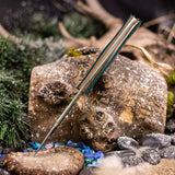 Custom Harpoon Trapper - Evergreen Burlap - Natural Canvas Liners - Natural Pins