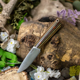 Torrent edc- Stacked Natural Canvas and G10 - Black Liners - Natural Canvas Pins