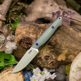 Roadrunner - ghost jade g10 - blue liners - blue fiber optic pins