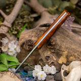 Atemis Hunter - Amber Jigged Bone - Natural Canvas Liners - Mosaic Pins