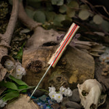 Artemis Hunter - Jigged Bone - Red Glow in the Dark Liners - Mosaic Pins