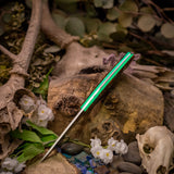 Mercury - Dyed Crosscut Mammoth Tusk - Thick Glow in the Dark Liners - Mosaic Pins