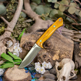 Artemis Hunter - Vintage Canvas Micarta - Tiffany Blue Liners - Tiffany Blue Pins