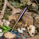 Artemis Hunter - Black Richlite - Purple Linen Liners - Purple Pins