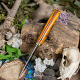 Artemis hunter pro - jigged bone - red liners - brass mosaic pins