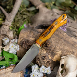 Artemis hunter pro - jigged bone - red liners - brass mosaic pins