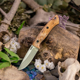 Messenger - Figured Maple - Black Canvas Micarta liners - Black Pins