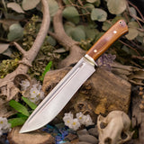 Highwater Bowie - Vintage Canvas Micarta - Blue Liners - Copper Mosaic Pins