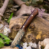 Custom Artemis EDC - Koa - Black Canvas Liners - Mosaic Pins