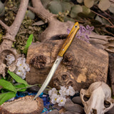 Mini Fillet - Yellow Spalted Tamarind - Black liners - Aluminum pins