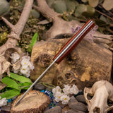 Custom Forged Kephart - Blood Wood - Black Canvas Liners - Brass Pins