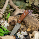 Beartooth edc - natural canvas micarta - hollow aluminum pins