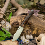 Mini Trapper - Spalted Holly - Black Canvas Liners - Black Pins