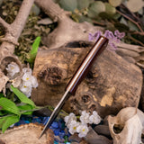 Dingo - Maroon Linen Micarta - Natural Canvas Liners - Mosaic Pins