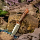 Venator EDC - Orange and Black Curly Maple - Orange Liners - Black Pins