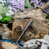 Siren - Blue Maple Burl - Natural Canvas Liners - Natural Canvas Pins
