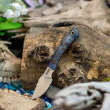 Siren - Blue Maple Burl - Natural Canvas Liners - Natural Canvas Pins