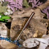 Folium - Vintage Linen Micarta - Aluminum Pins
