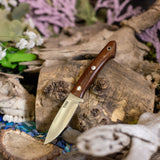 Folium - Vintage Linen Micarta - Aluminum Pins