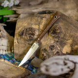 Sliver - mottled tan linen - aluminum pins