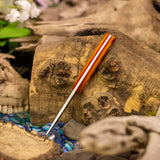 Pocket buddy - jigged bone - red liners - brass pins