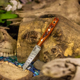 Pocket buddy - jigged bone - red liners - brass pins