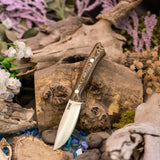 Venator EDC - Camo Richlite - Natural Canvas Liners - Brass Pins