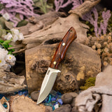 Renegade - Desert Ironwood - Black Canvas Micarta Liners - Brass Pins