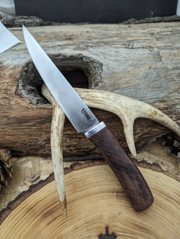 Steak knife with Rosewood and Aluminum handle