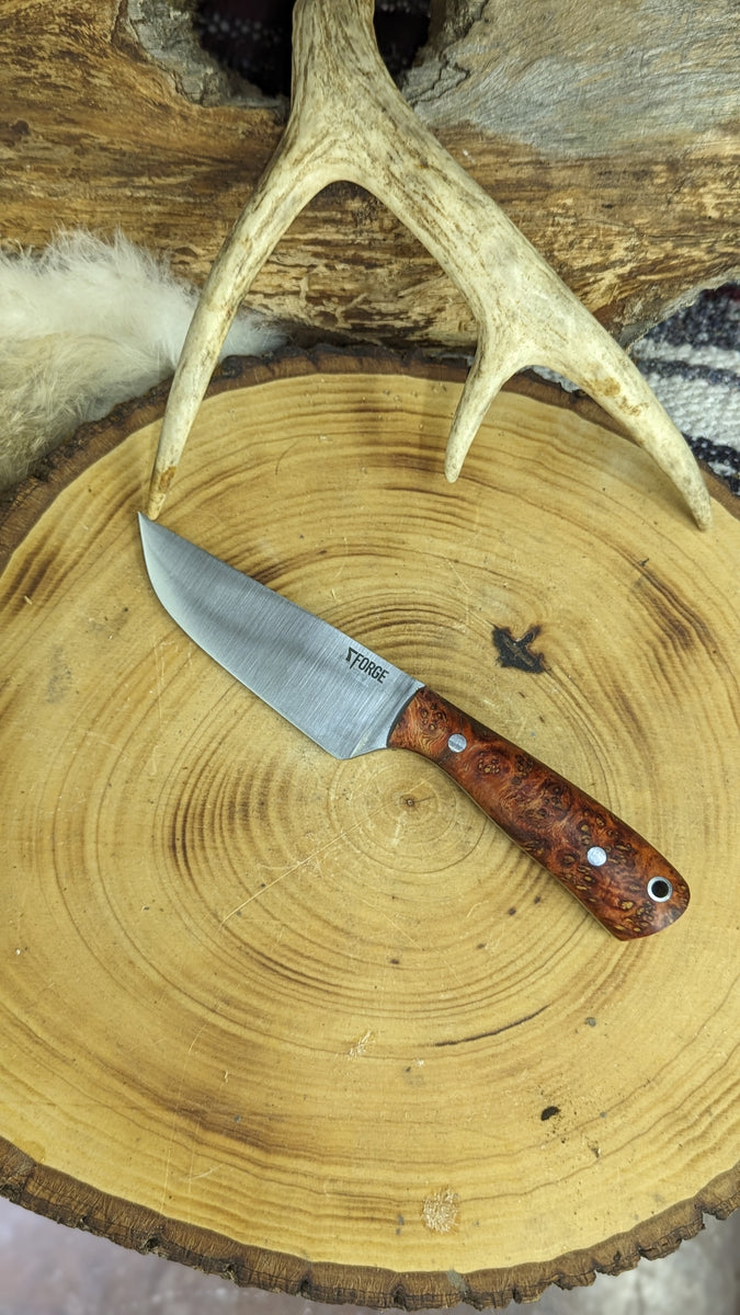 Beartooth Edc - Red maple burl – 7Forge Knives