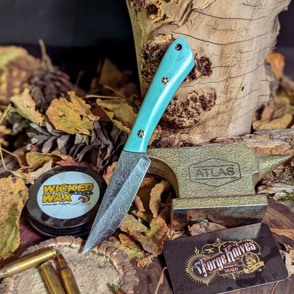 Gambler - Tiffany Blue G10 – 7Forge Knives