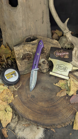 Folium - purple linen micarta