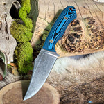 Catalyst - Saylorville Richlite - Natural Canvas Micarta Liners - Mosaic Pins